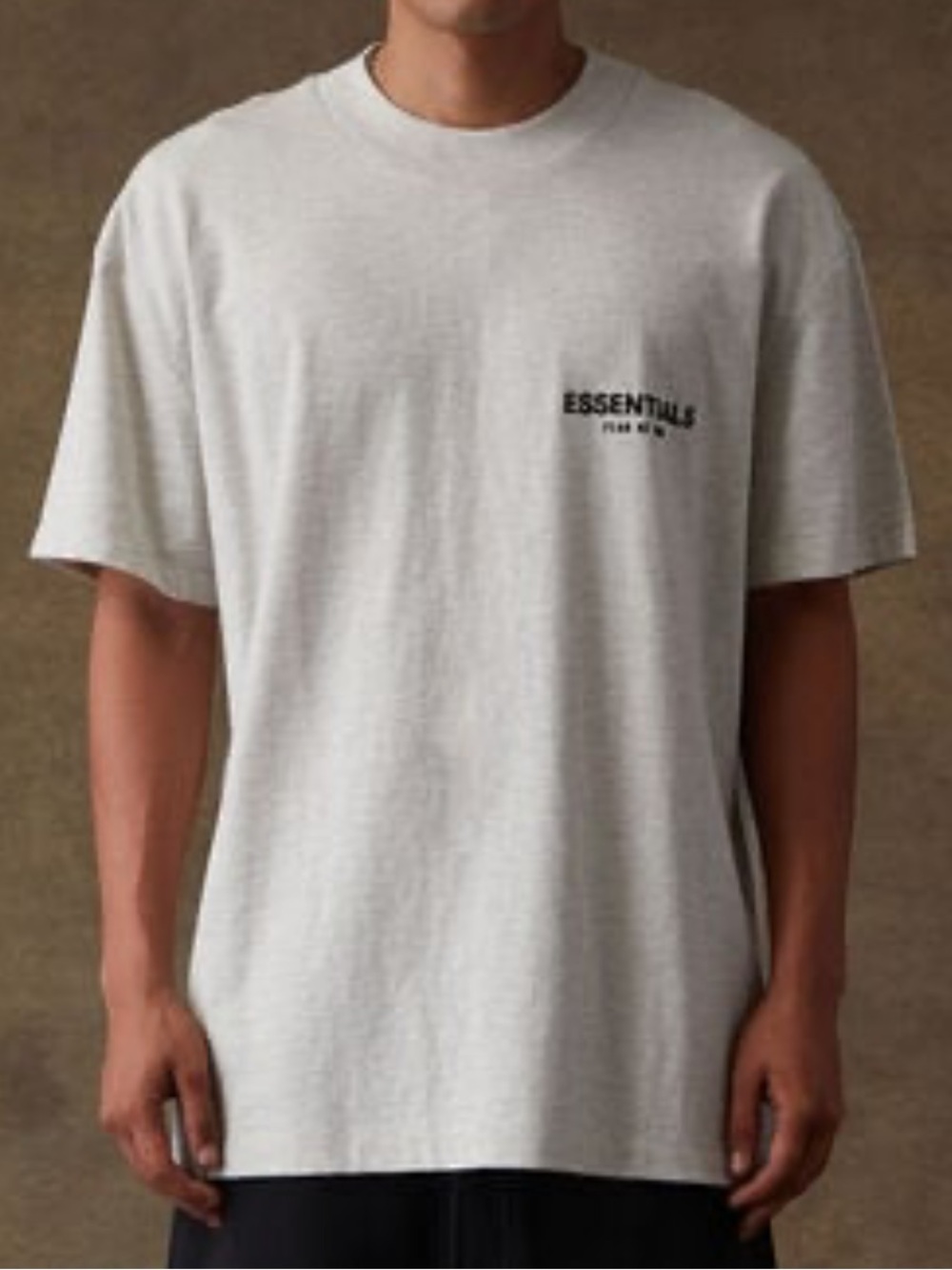 ESSENTIALS FEAR OF GOD LIGHT OATMEAL T-SHIRT - XL